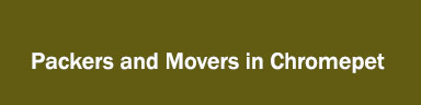 Packers and Movers in Chromepet